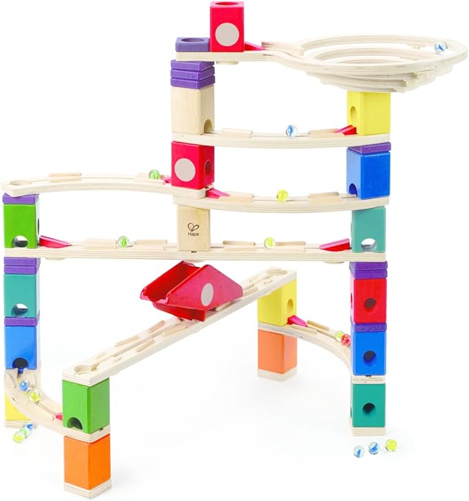 hape - quadrilla - round about - 木制弹珠轨道 - 玩具 - 亚马逊